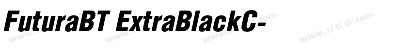 FuturaBT ExtraBlackC字体转换